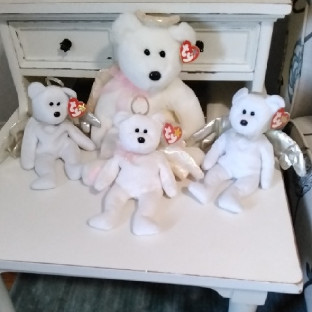 TY Halo Plush Bear Set